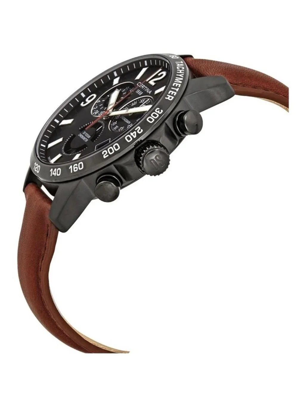 NWT Certina DS Podium Chronograph Black Dial Men's Watch